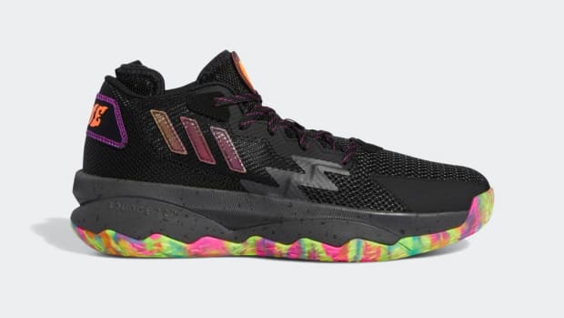 Adidas Dame 8 'BIG MOOD' colorway.